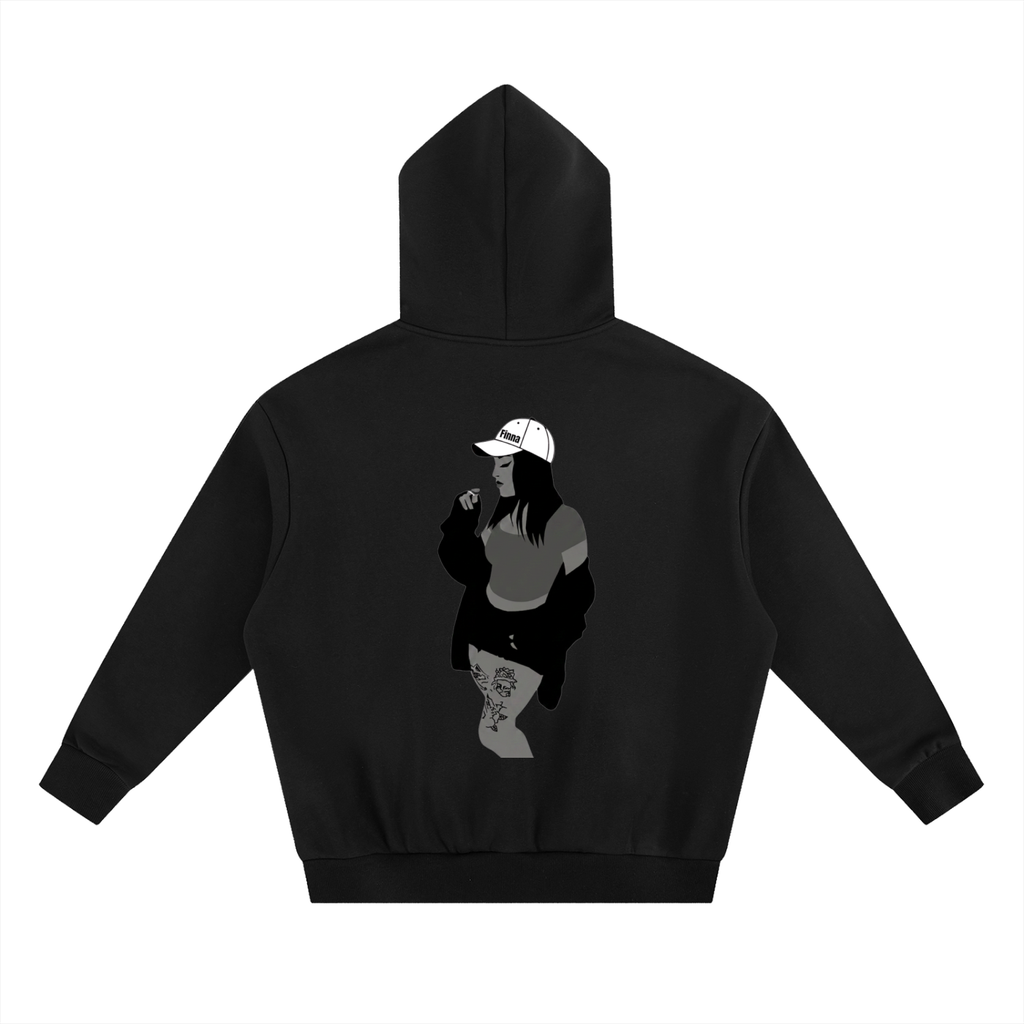 Homegirl: Essential Heavyweight Boxy Fleece Hoodie - Finna Street Wear bay area streetwear