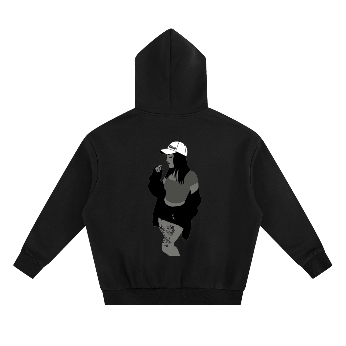 Homegirl: Essential Heavyweight Boxy Fleece Hoodie - Finna Street Wear bay area streetwear