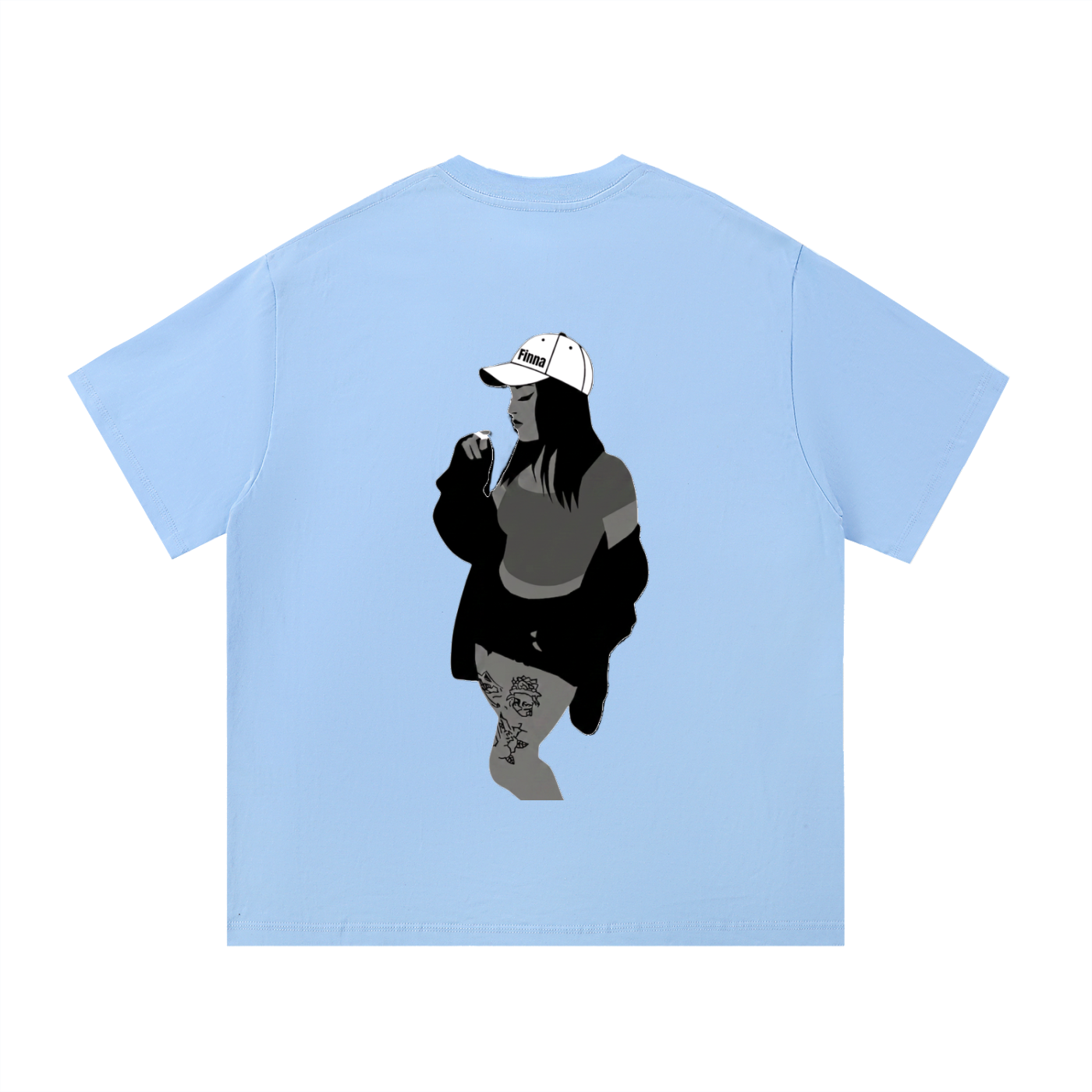Homegirl: Essential Cotton T-Shirt - Finna Street Wear bay area streetwear