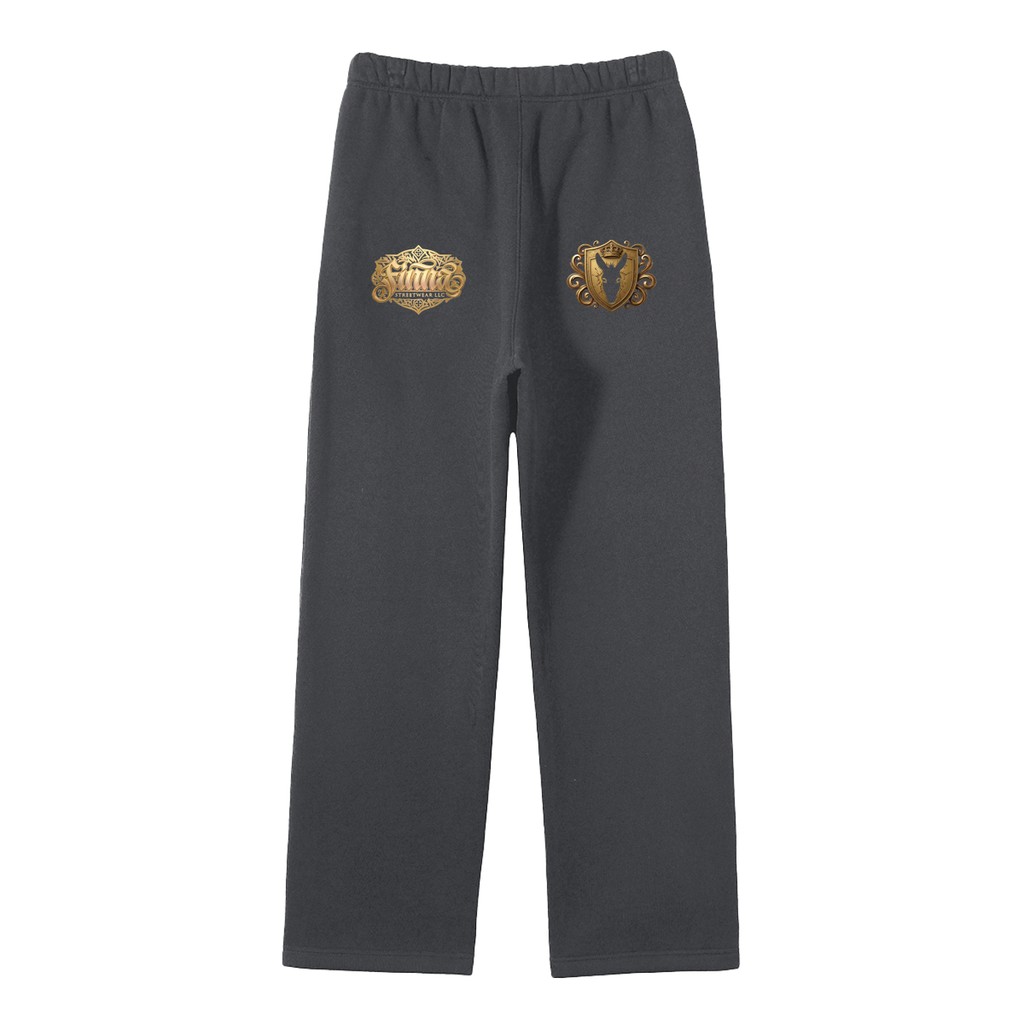 Goldonkey: Unisex Solid Color Fleece Straight Leg Pants