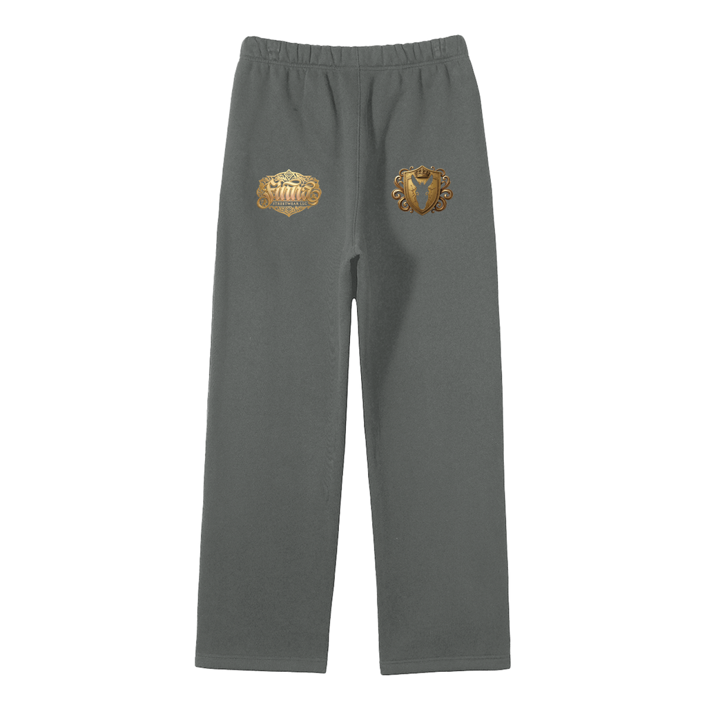 Goldonkey: Unisex Solid Color Fleece Straight Leg Pants
