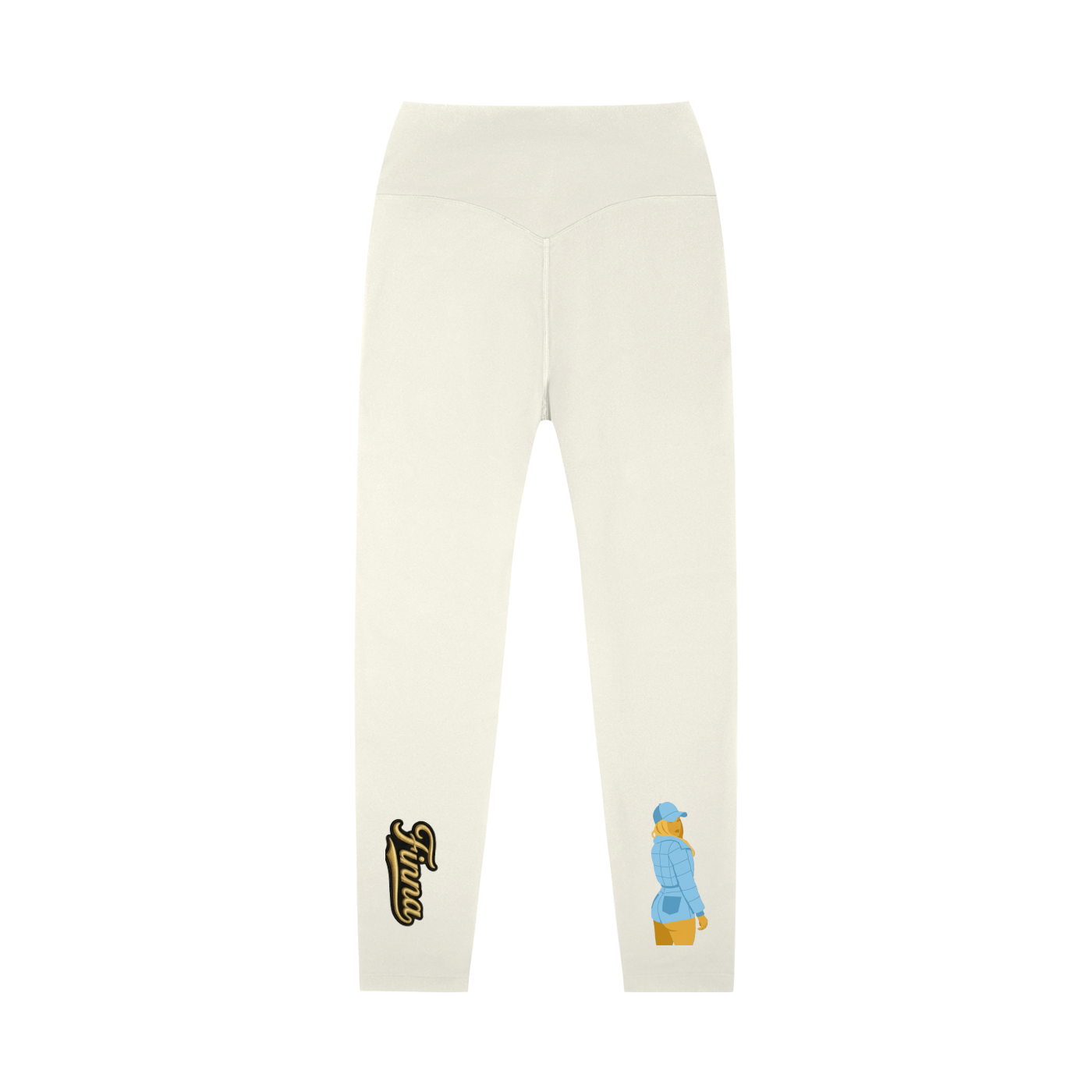 Babyblue: High-Waisted Yoga Leggings - Finna Street Wear bay area streetwear