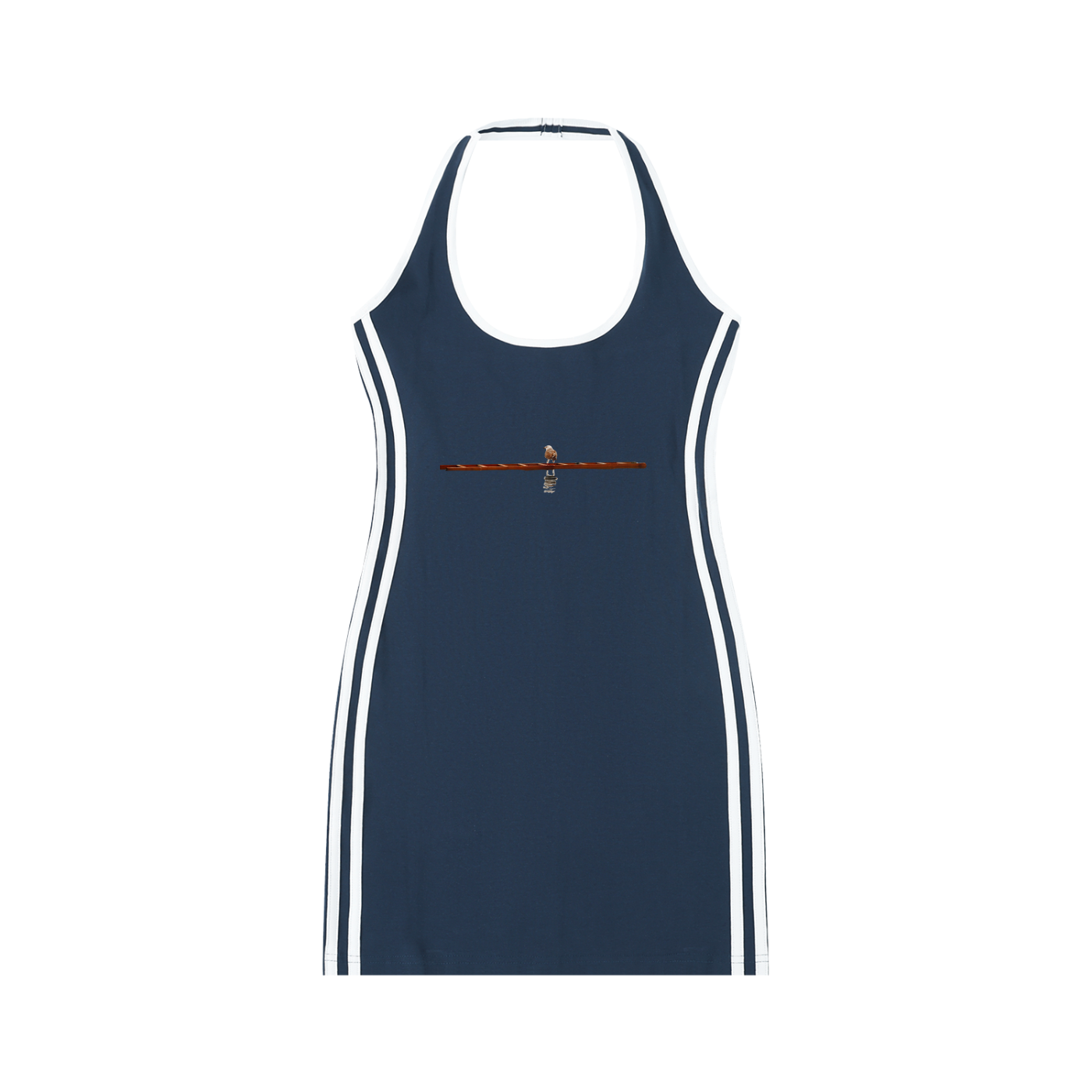 Oakgul: Women's Binding Tight Halter Dress - Finna Street Wear bay area streetwear