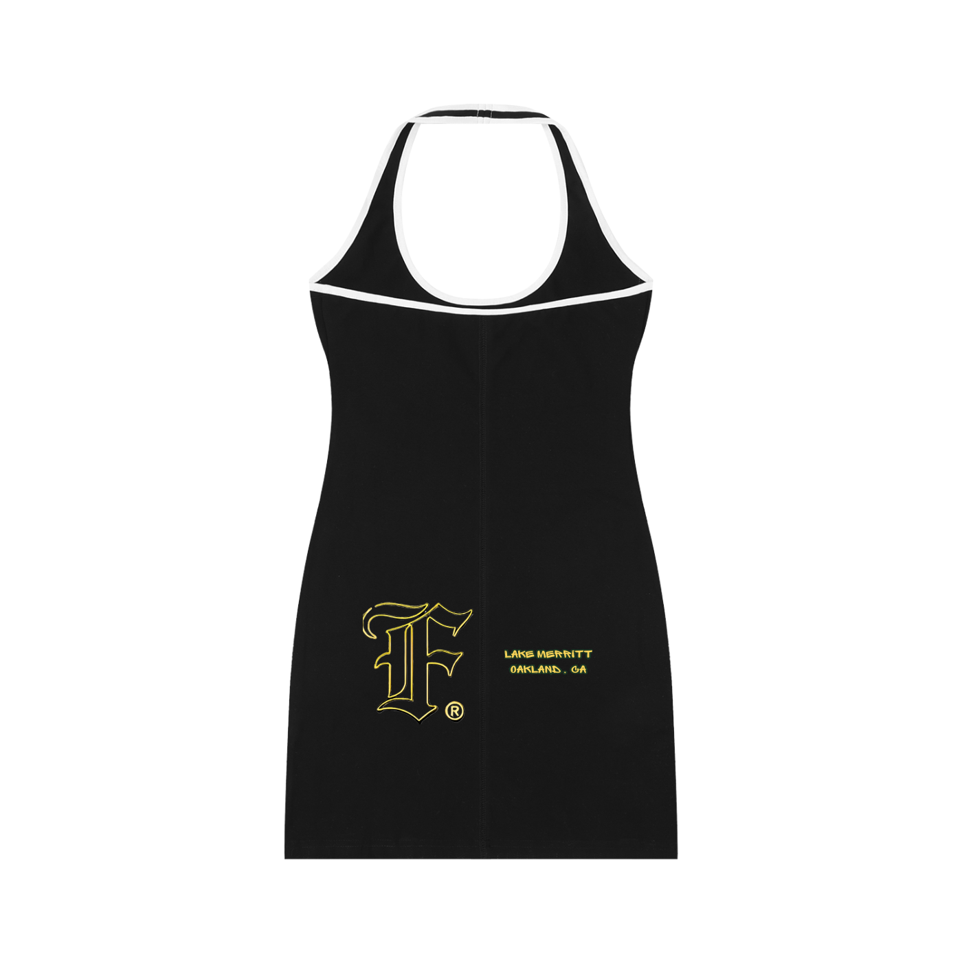 Oakgul: Women's Binding Tight Halter Dress - Finna Street Wear bay area streetwear