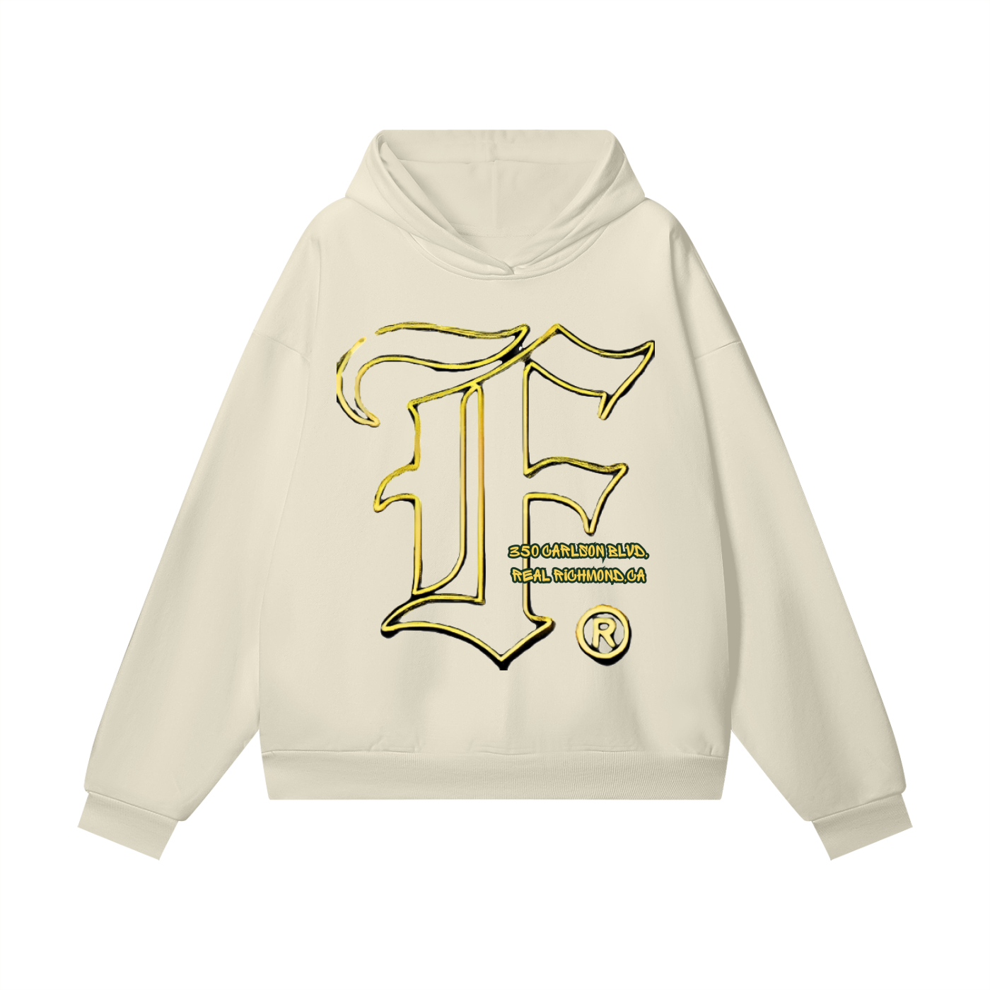Realrich: Heavyweight Hidden Pocket Fleece Hoodie - Finna Street Wear bay area streetwear