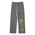 Goldonkey: Unisex Solid Color Fleece Straight Leg Pants