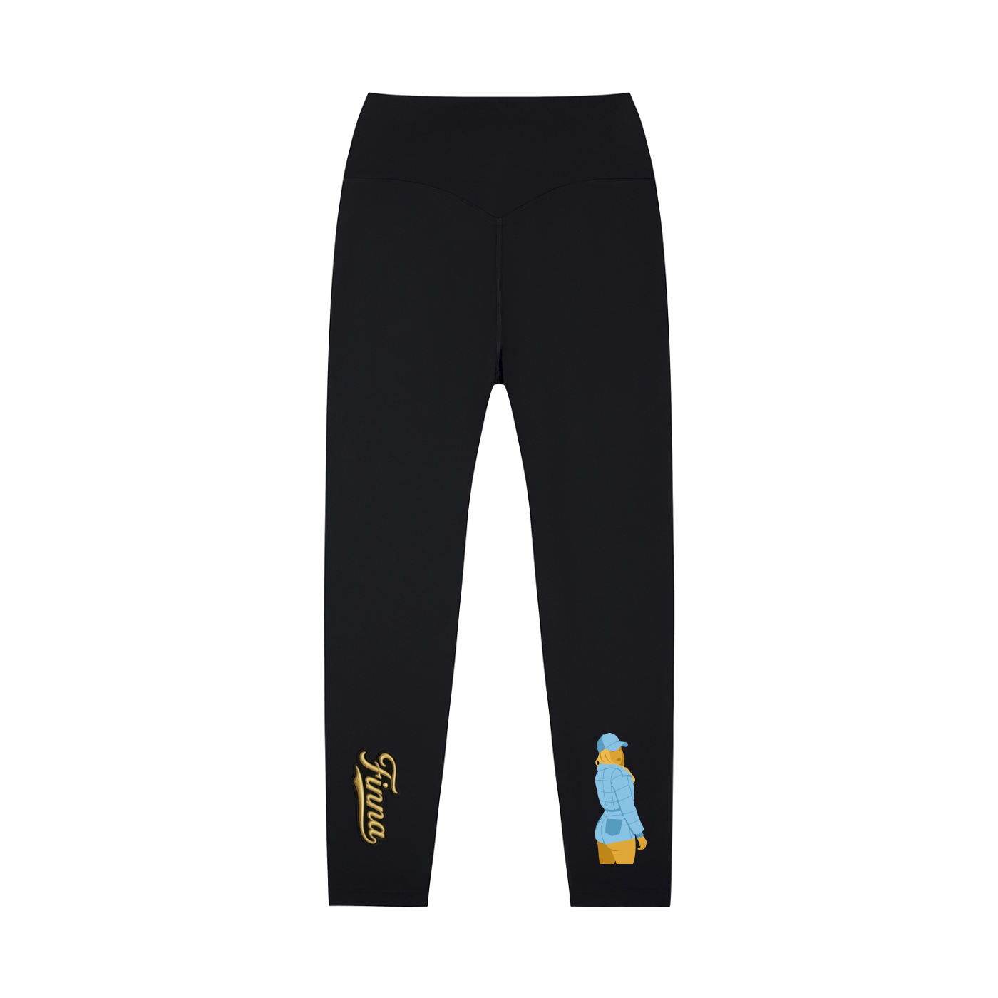 Babyblue: High-Waisted Yoga Leggings - Finna Street Wear bay area streetwear