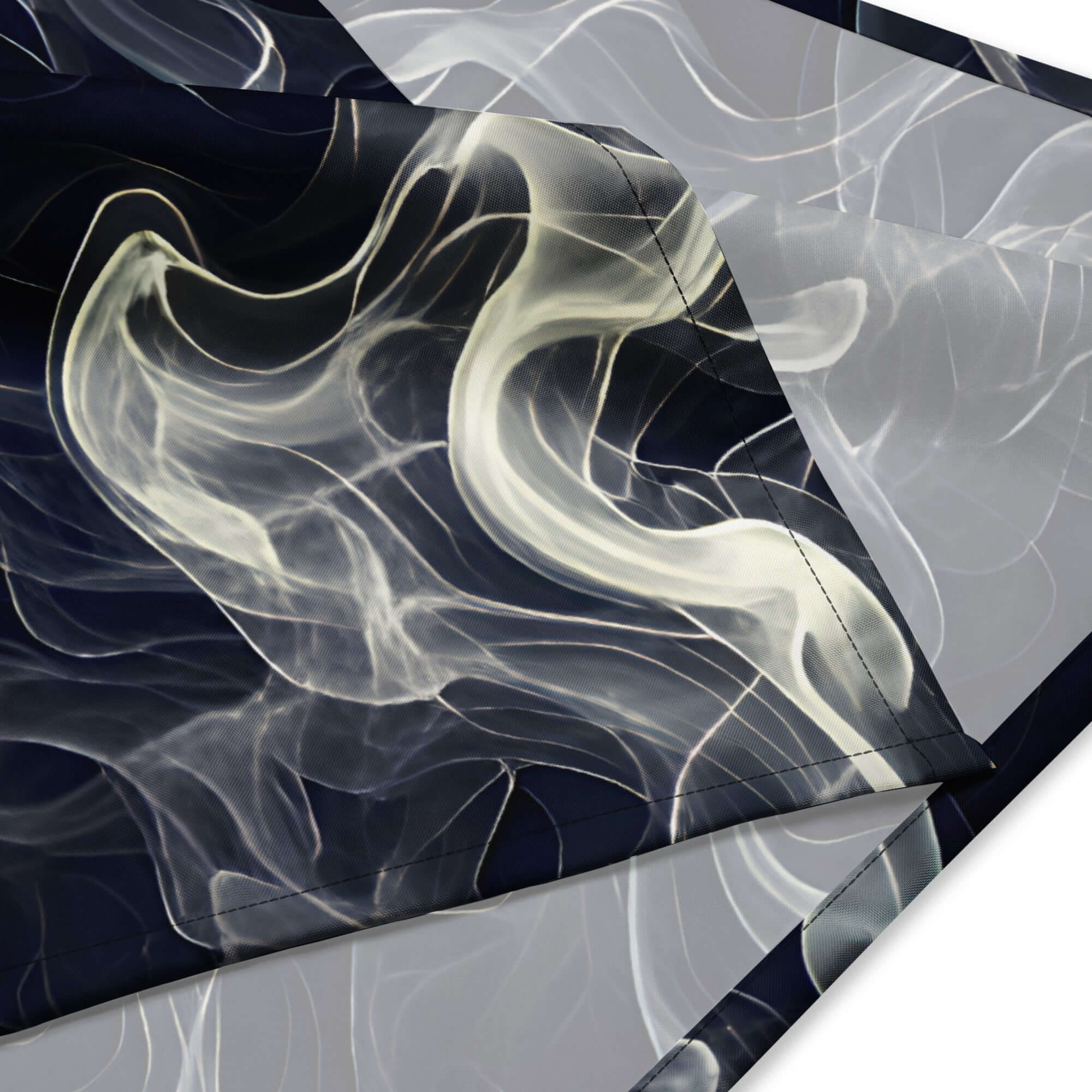 Smokey All-Over Print Bandana for Stylish Streetwear showcasing a unique smoke design in dark colors.