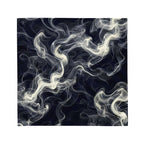 Smokey All-Over Print Bandana for Stylish Streetwear with a swirling smoke design on a dark background.