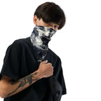 Smokey All-Over Print Bandana for Stylish Streetwear worn by a model, showcasing versatile street fashion.