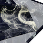 Smokey All-Over Print Bandana for Stylish Streetwear design featuring fluid smoke patterns in dark hues.