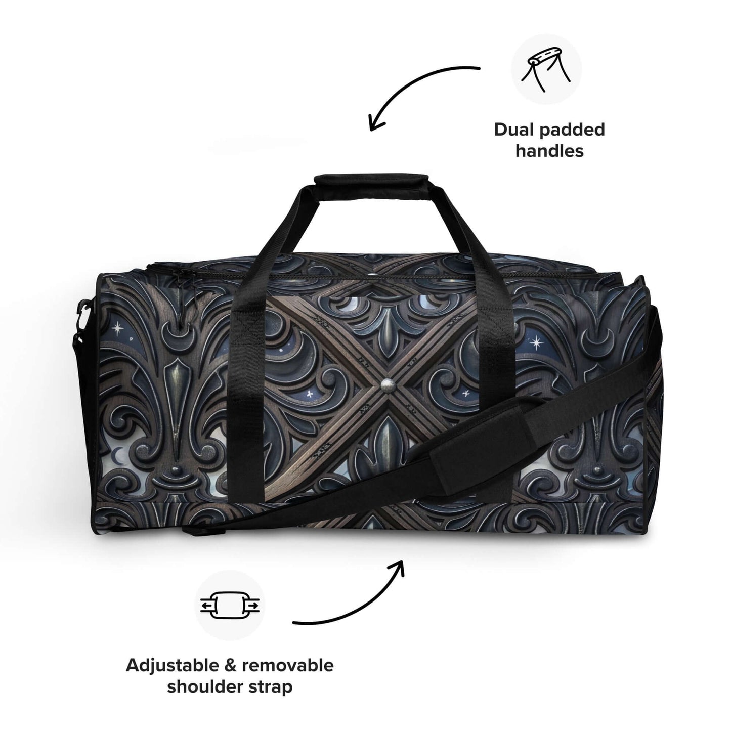 Art Deco Filigreee Duffle bag for men