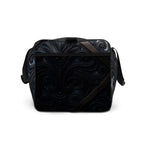 Art Deco Filigreee Duffle bag for men featuring intricate filigree design and spacious pockets for organization.