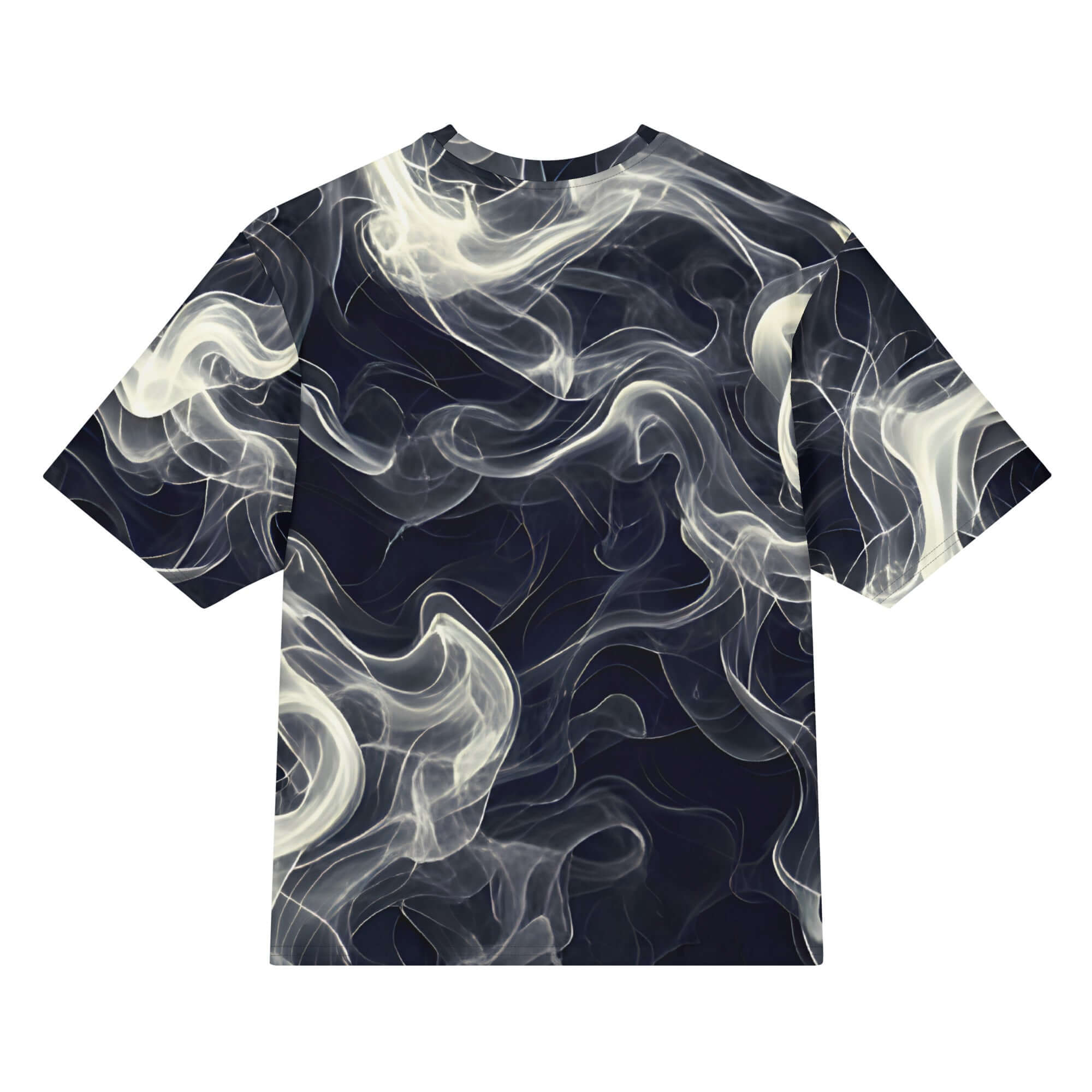 Smoke pattern oversized cotton t-shirt oversized fit