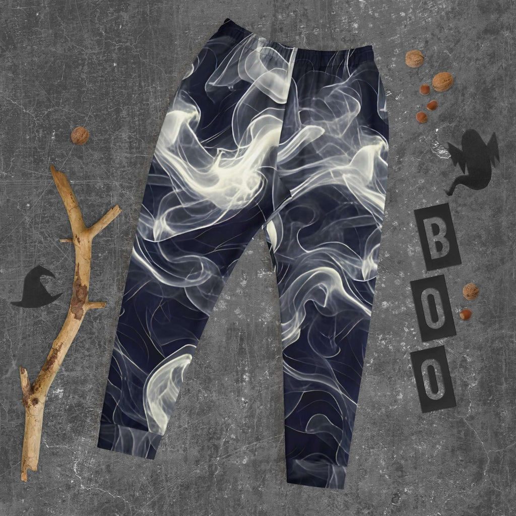 Smokey Men's Joggers for Comfort featuring a stylish smoky design on a dark background.