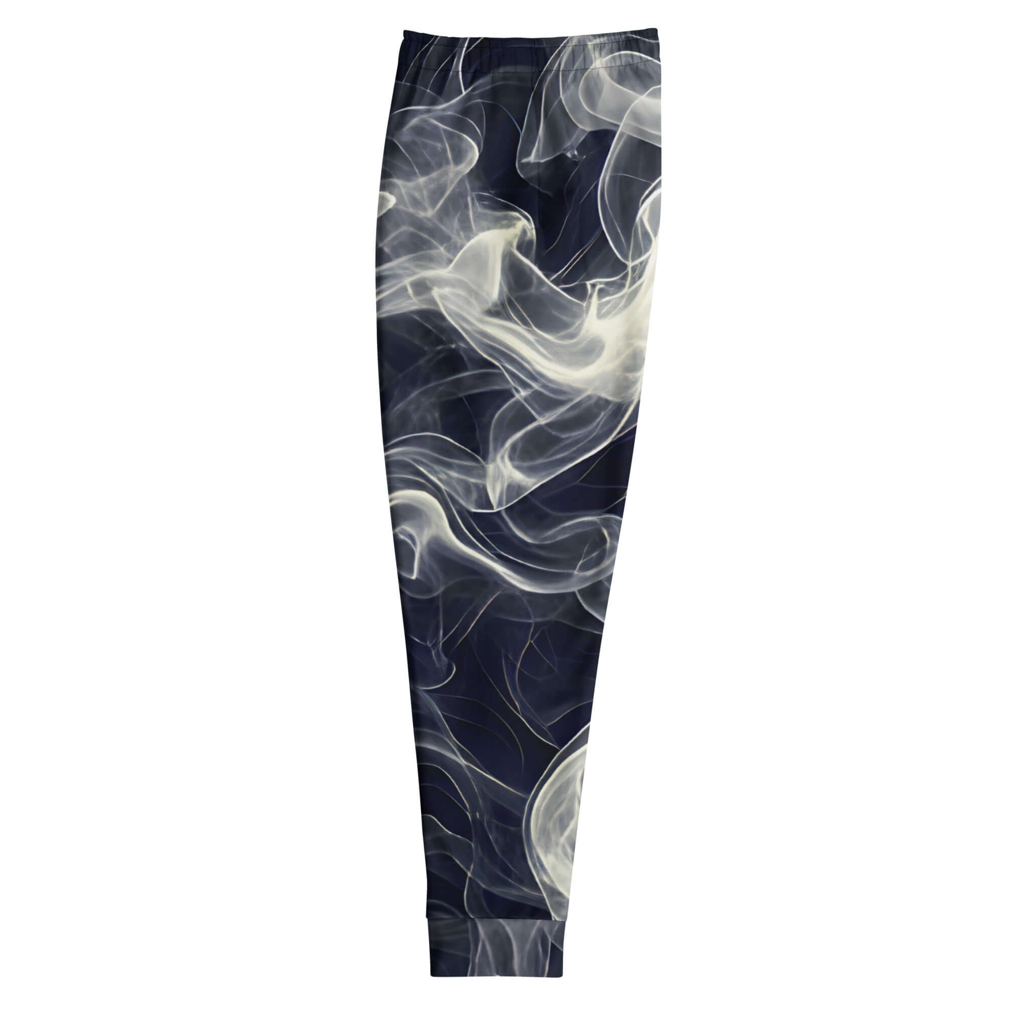 Smokey Men's Joggers for Comfort featuring a stylish smoke design in dark tones.