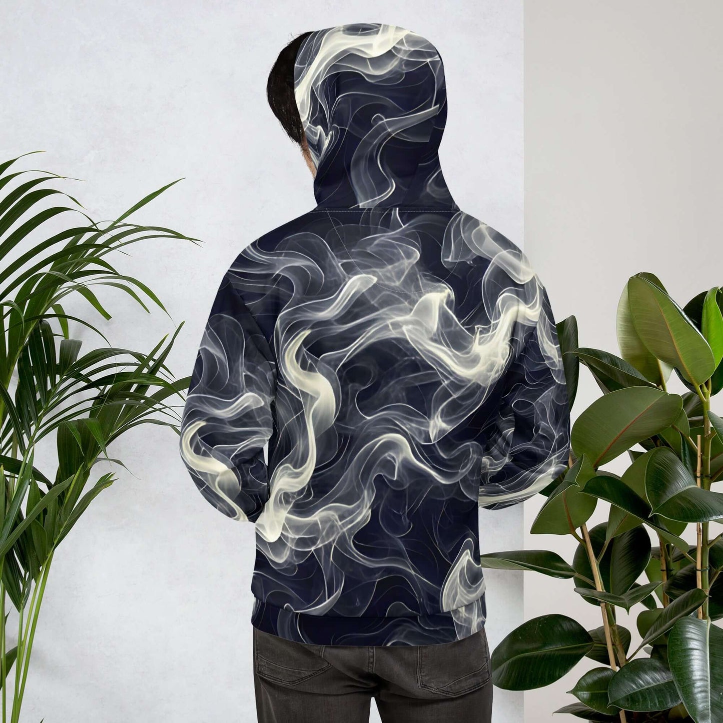Smokey Unisex Hoodie for Stylish Streetwear Enthusiasts featuring a stylish smokey print and cozy design.