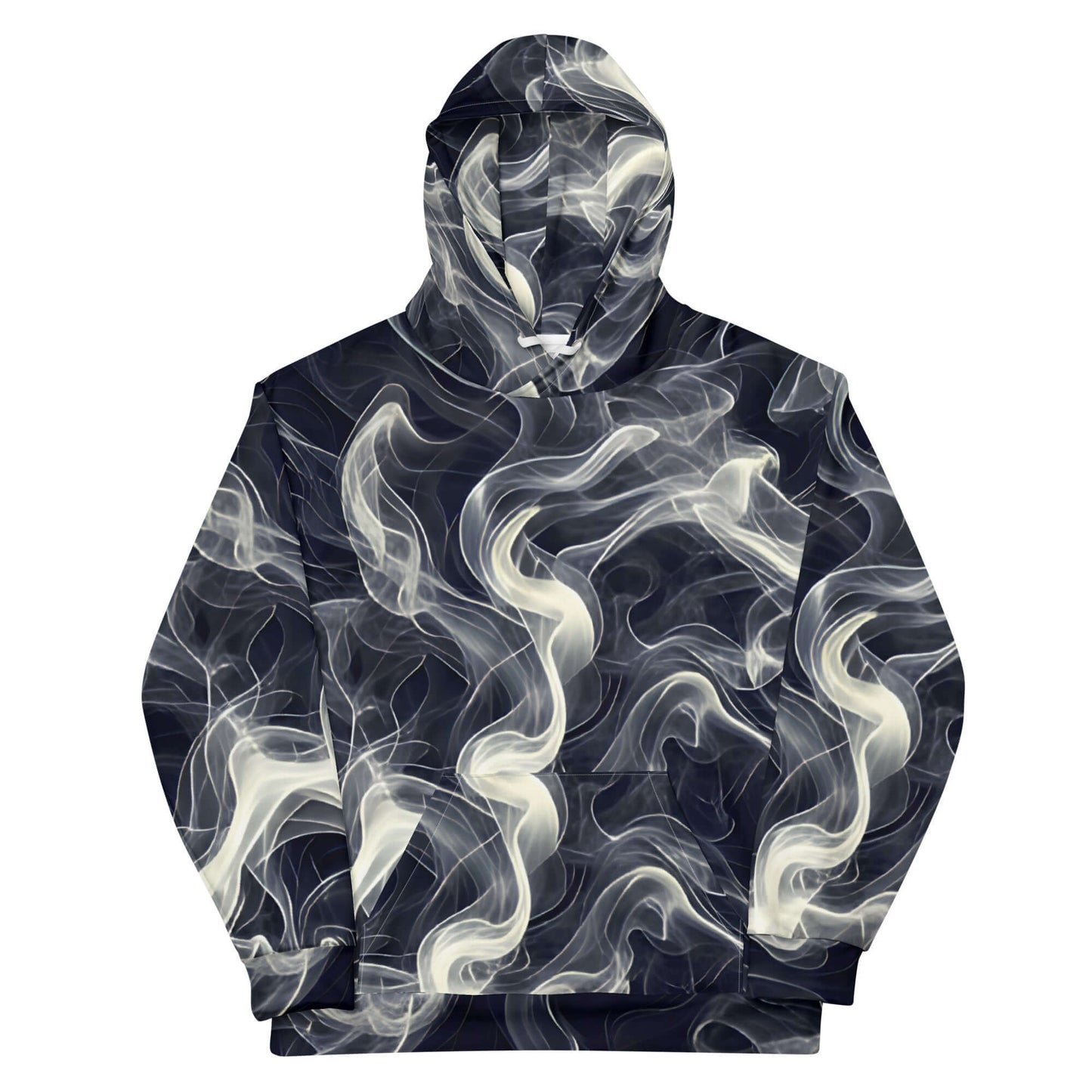 Smokey Unisex Hoodie for Stylish Streetwear Enthusiasts with a vibrant smoke design.
