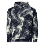Smokey Unisex Hoodie for Stylish Streetwear Enthusiasts with a vibrant smoke print design.