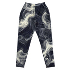 Smokey Women's Joggers Comfort Meets Style in Streetwear with a vibrant smoke print design.