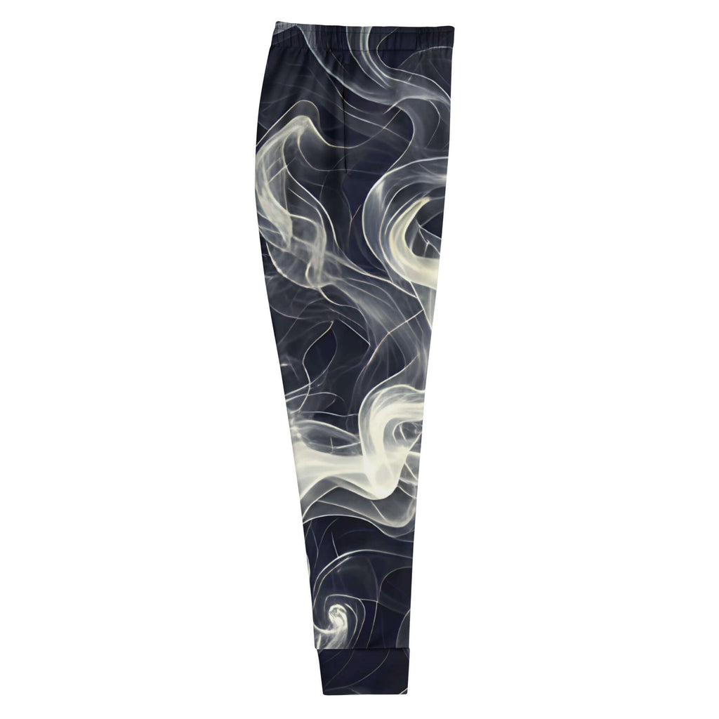 Smokey Women's Joggers Comfort Meets Style in Streetwear with stylish smoke pattern design.