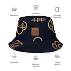 Smokey/Finnafine reversible bucket hat streetwear featuring unique patterns and breathable fabric for comfort.