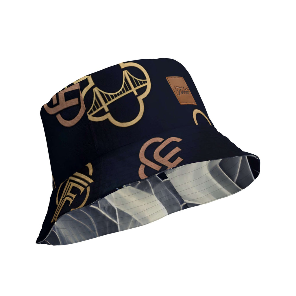 Reversible bucket hat streetwear with unique patterns, showcasing a stylish design for versatile street fashion.