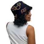 Model wearing a reversible bucket hat streetwear showcasing unique design and stylish look.