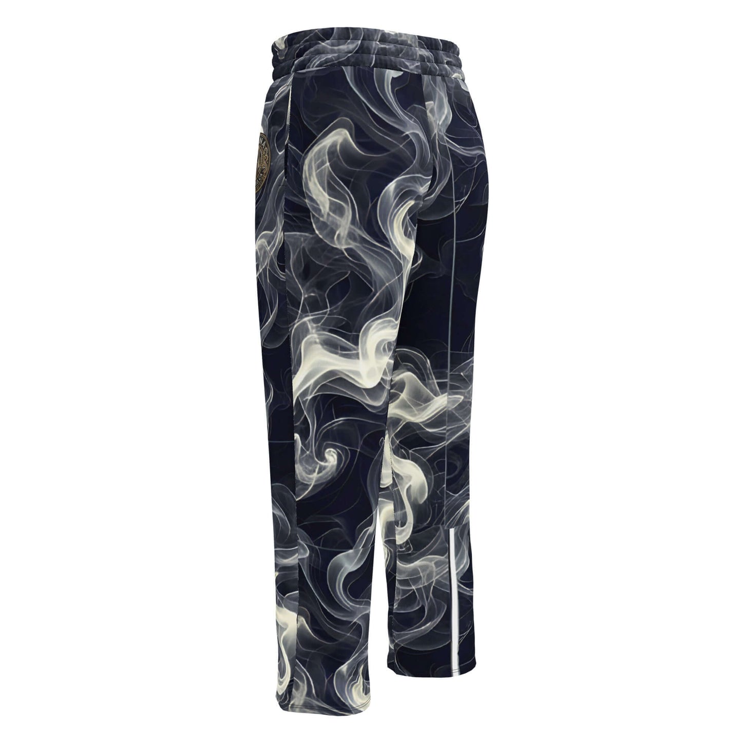 Smokey Wide-leg Joggers for Effortless Streetwear Style showcasing back view with all-over print and stylish wide-leg cut.