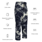 Smokey Wide-leg Joggers for Effortless Streetwear Style featuring unisex cut and elastic waistband.