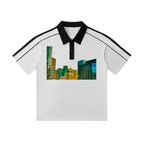 Oakline: Contrast Collar Short-Sleeve Polo Shirt - Finna Street Wear bay area streetwear