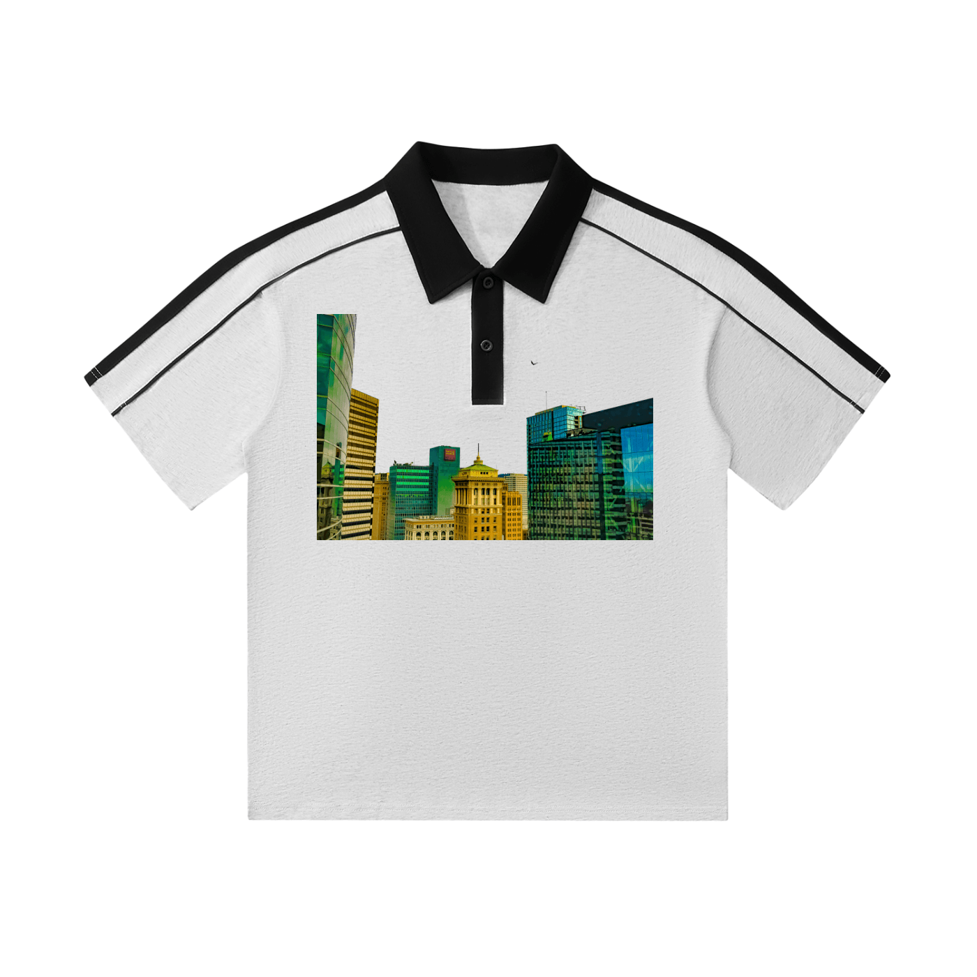 Oakline: Contrast Collar Short-Sleeve Polo Shirt - Finna Street Wear bay area streetwear