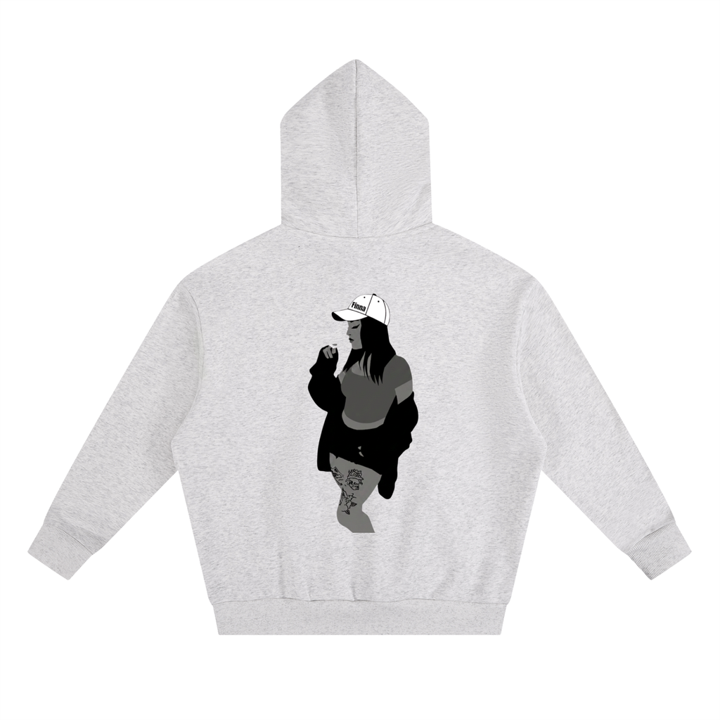 Homegirl: Essential Heavyweight Boxy Fleece Hoodie - Finna Street Wear bay area streetwear