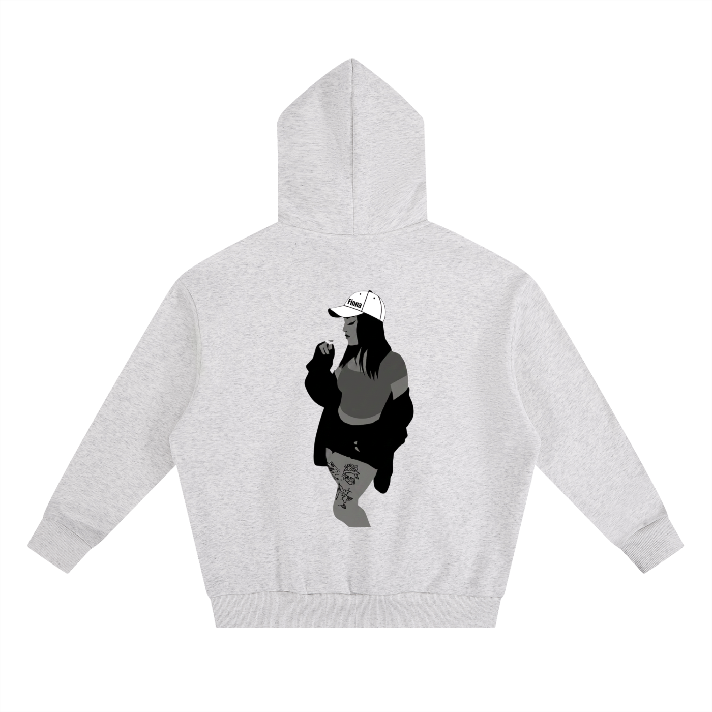 Homegirl: Essential Heavyweight Boxy Fleece Hoodie - Finna Street Wear bay area streetwear