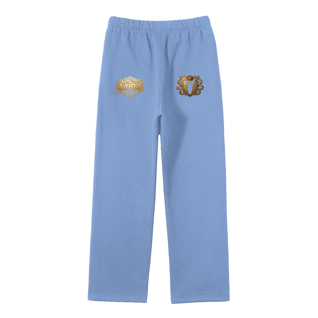 Goldonkey: Unisex Solid Color Fleece Straight Leg Pants