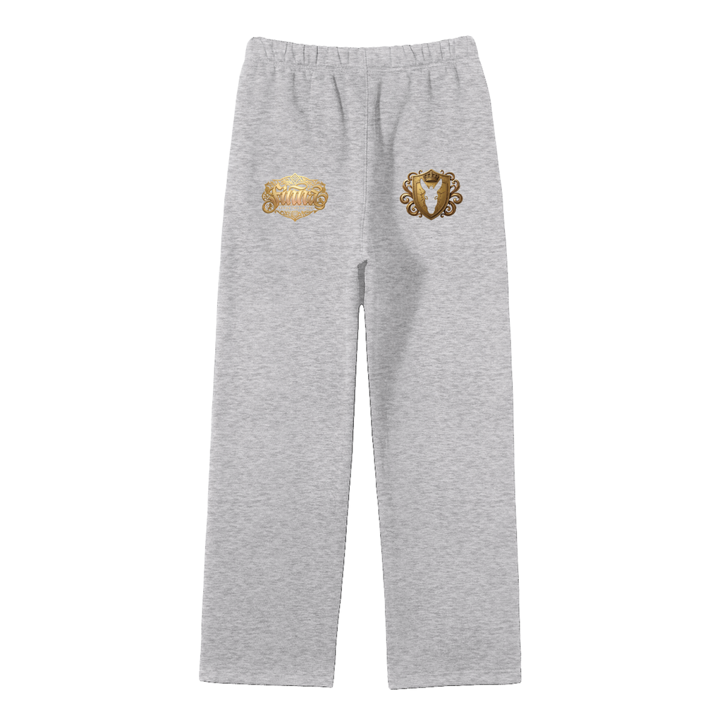Goldonkey: Unisex Solid Color Fleece Straight Leg Pants