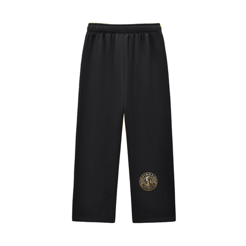 Goldpen: Contrast-Stitched Fleece Sweatpants