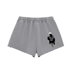 Snow Washed Raw Edge Drawstring Shorts - Finna Street Wear bay area streetwear