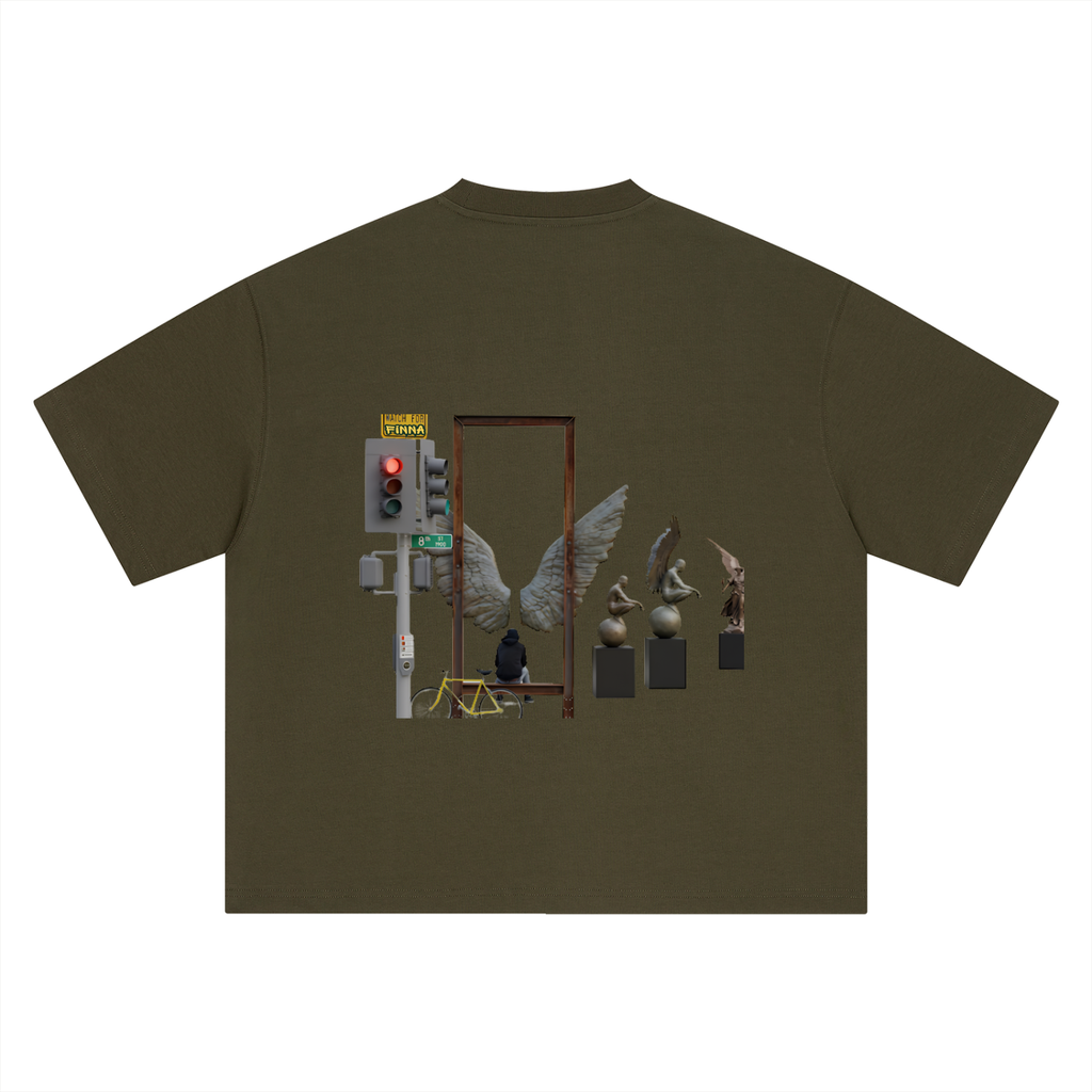 Downsac: Boxy Oversized T-Shirt - Finna Street Wear bay area streetwear