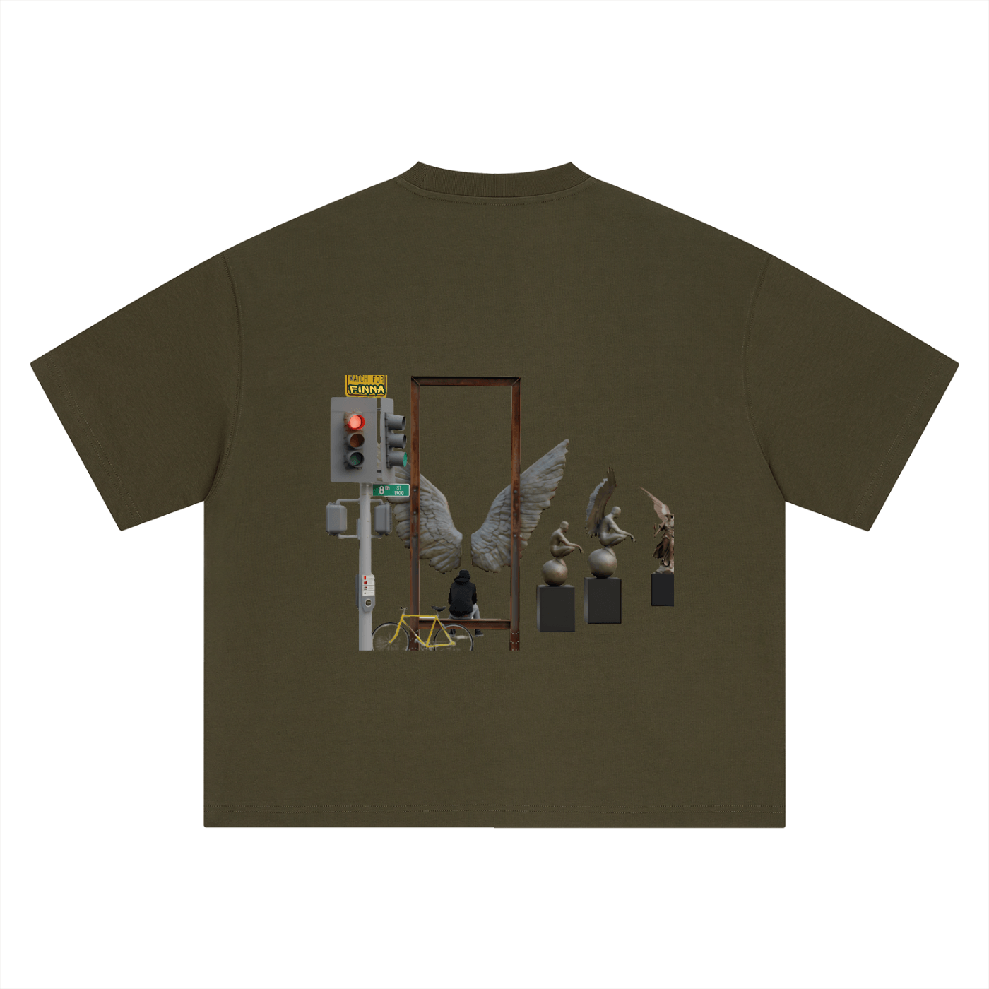 Downsac: Boxy Oversized T-Shirt - Finna Street Wear bay area streetwear
