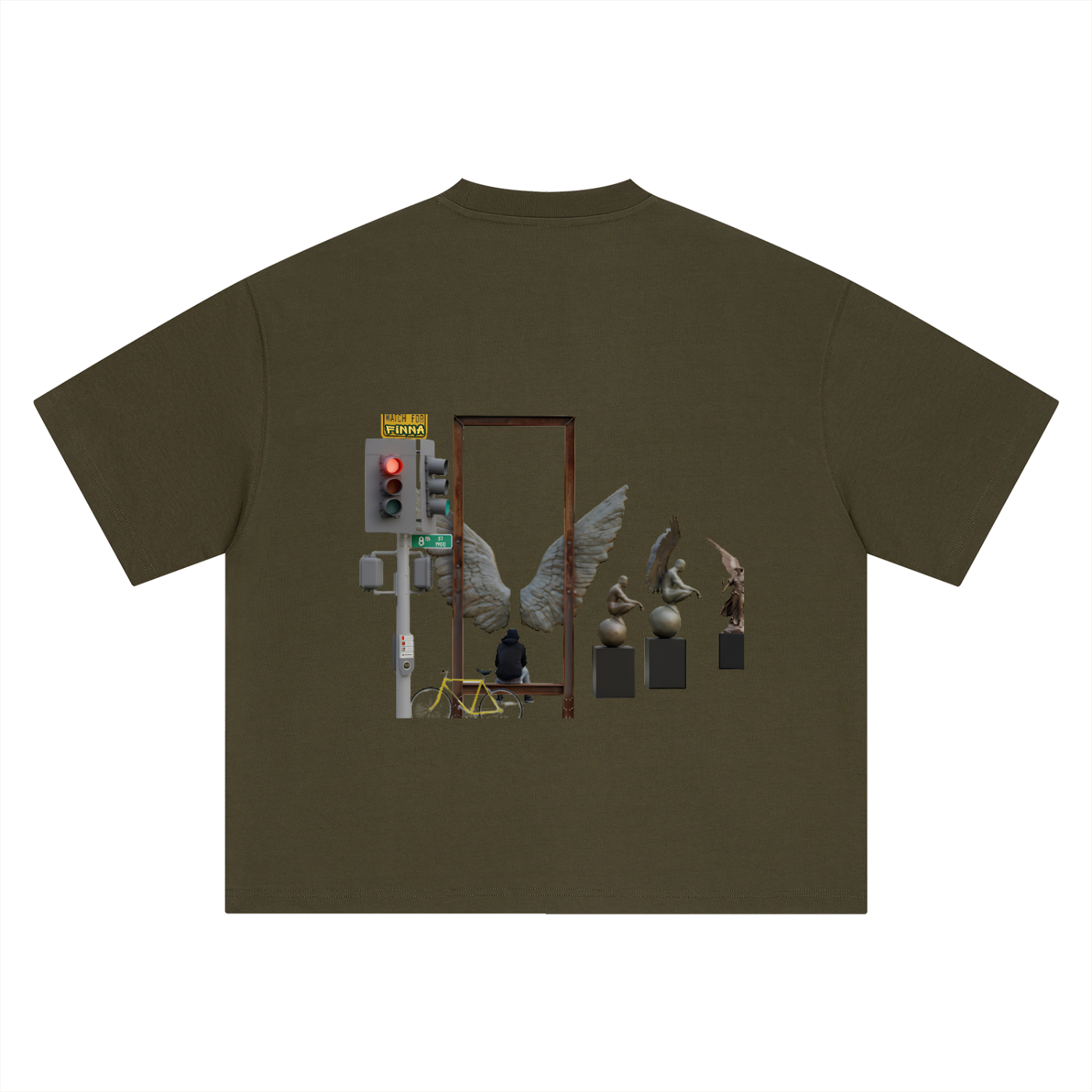 Downsac: Boxy Oversized T-Shirt - Finna Street Wear bay area streetwear