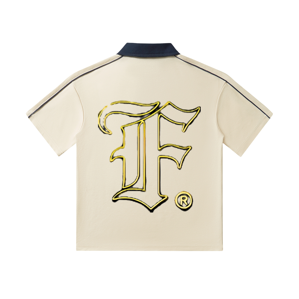 Oakline: Contrast Collar Short-Sleeve Polo Shirt - Finna Street Wear bay area streetwear