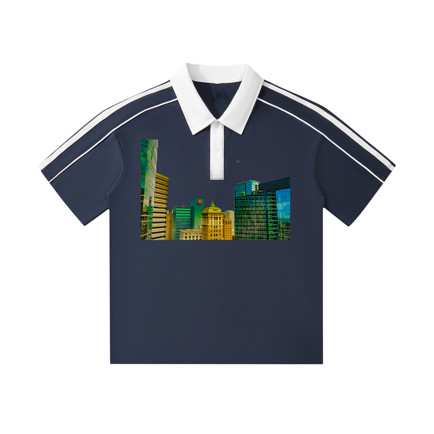 Oakline: Contrast Collar Short-Sleeve Polo Shirt - Finna Street Wear bay area streetwear