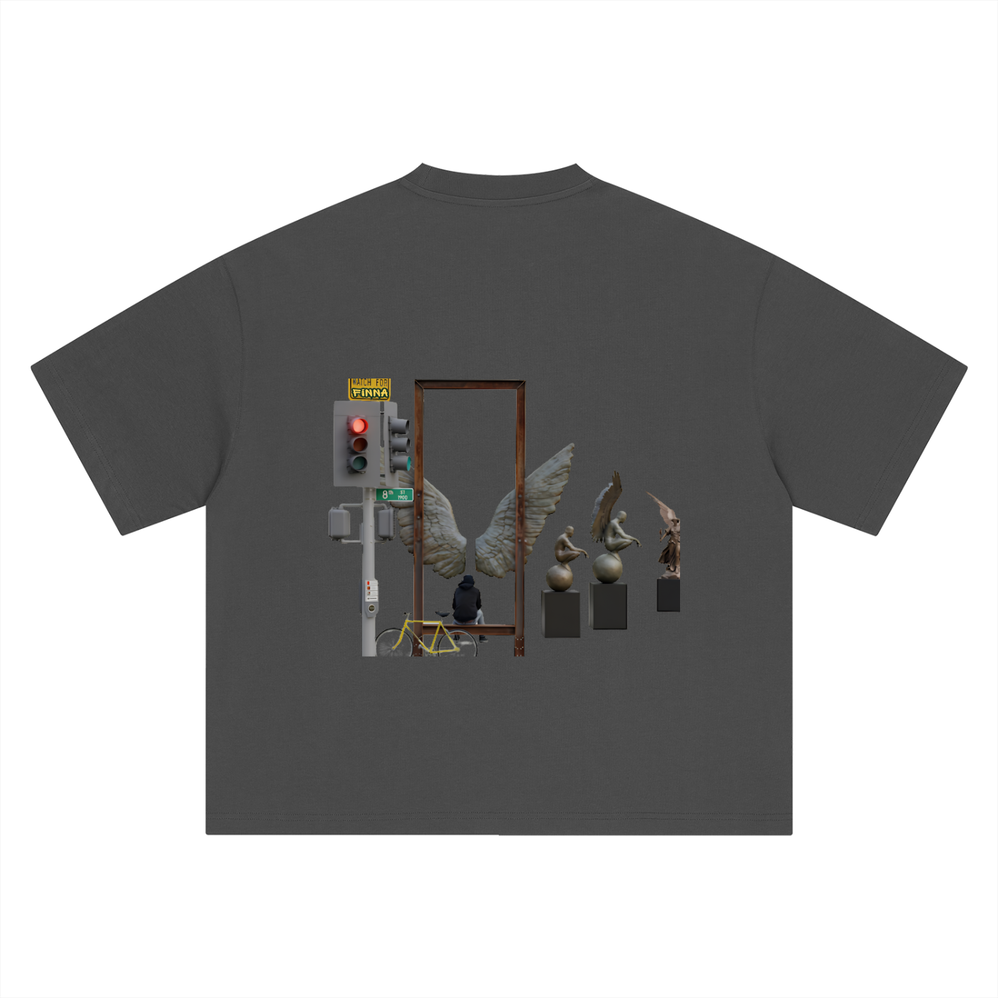 Downsac: Boxy Oversized T-Shirt - Finna Street Wear bay area streetwear