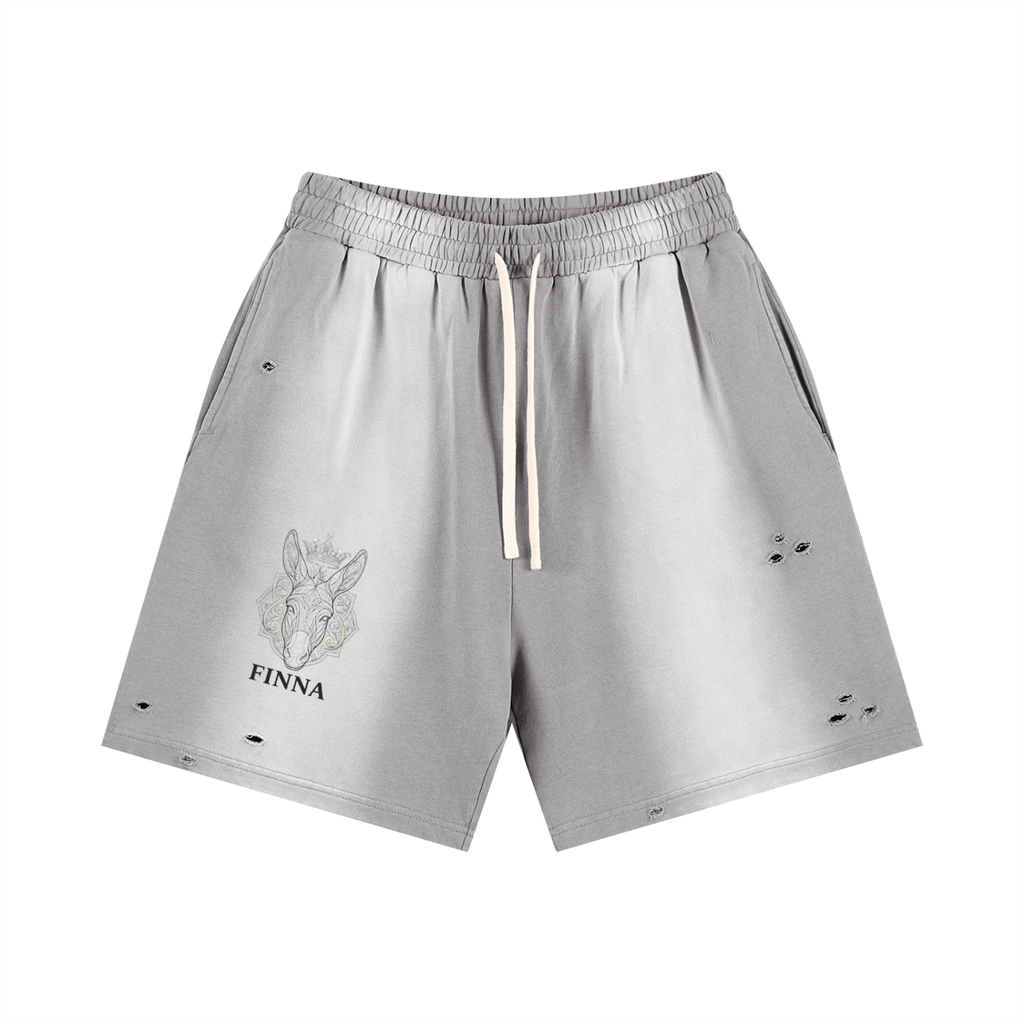 Donkey: Sun Fade Distressed Shorts