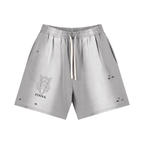 Donkey Sun Fade Distressed Shorts