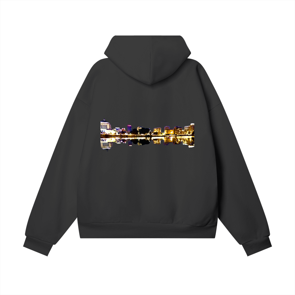 Oaklake: Heavyweight Hidden Pocket Fleece Hoodie - Finna Street Wear bay area streetwear