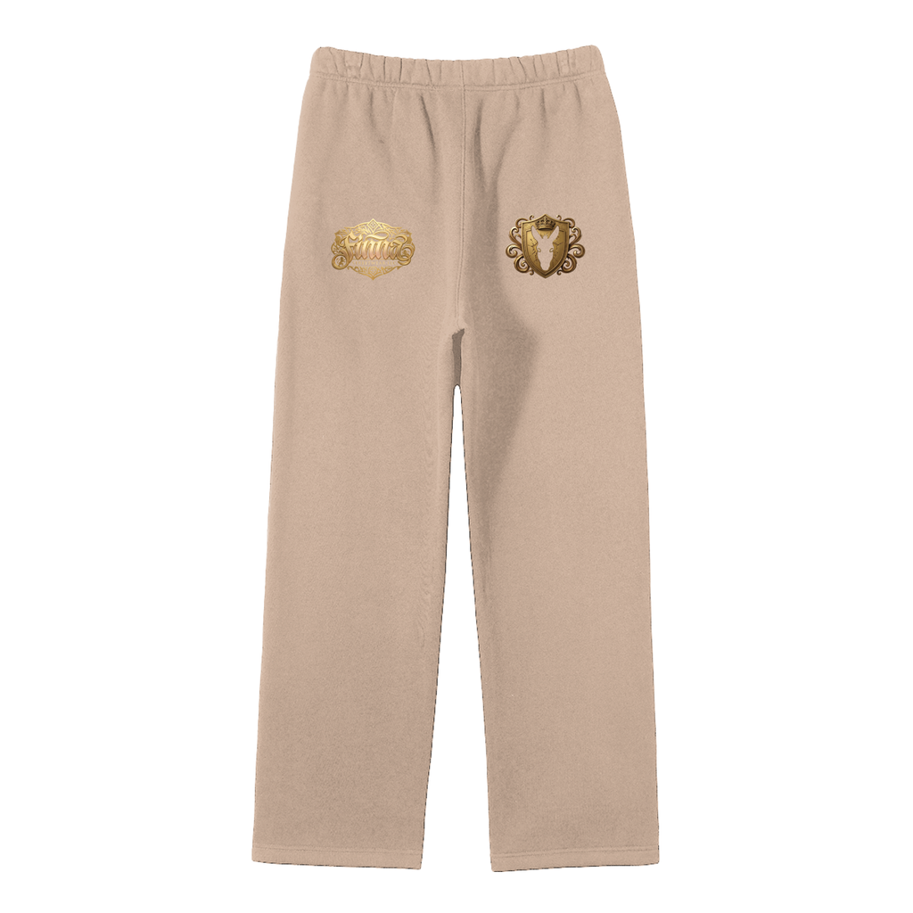 Goldonkey: Unisex Solid Color Fleece Straight Leg Pants