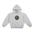Goldpen: Contrast-Stitched Boxy Fleece Hoodie