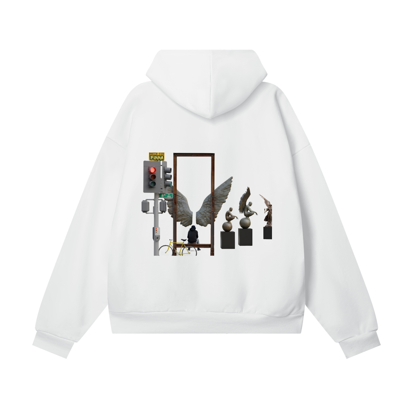 Downsac: Heavyweight Hidden Pocket Fleece Hoodie - Finna Street Wear bay area streetwear